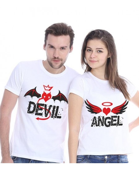 Devil Angel Valentine Couple T-Shirt